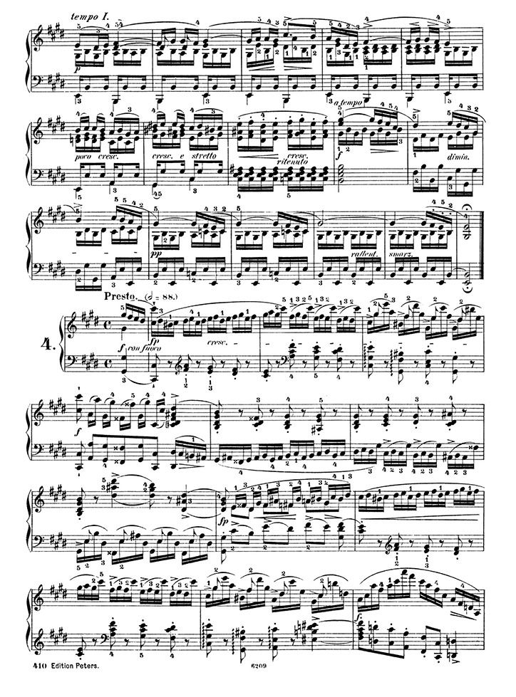 ショパン：12の練習曲 Op.10 第4番 / ペータース サンプル