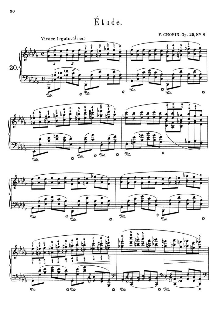ショパン：12の練習曲 Op.25 第8番 / シャーマー サンプル