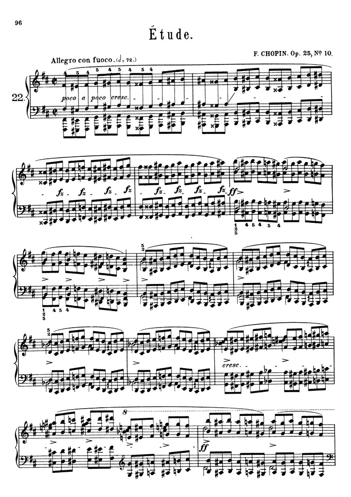 ショパン：12の練習曲 Op.25 第10番 / シャーマー サンプル