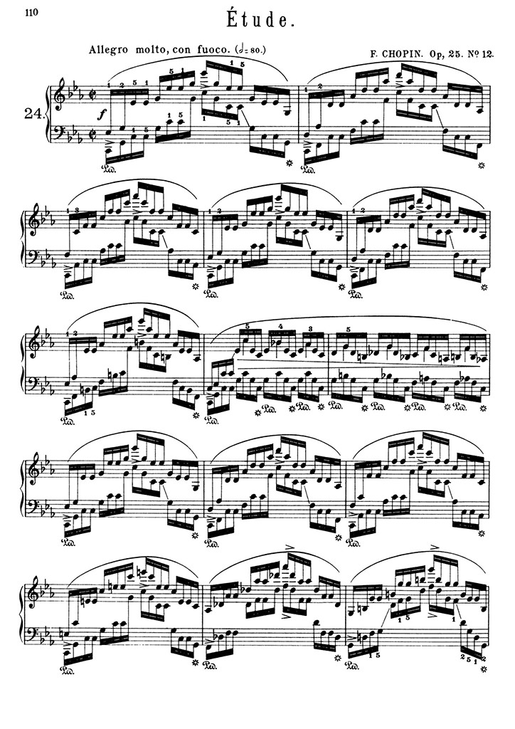 ショパン：12の練習曲 Op.25 第12番『大洋』 / シャーマー サンプル