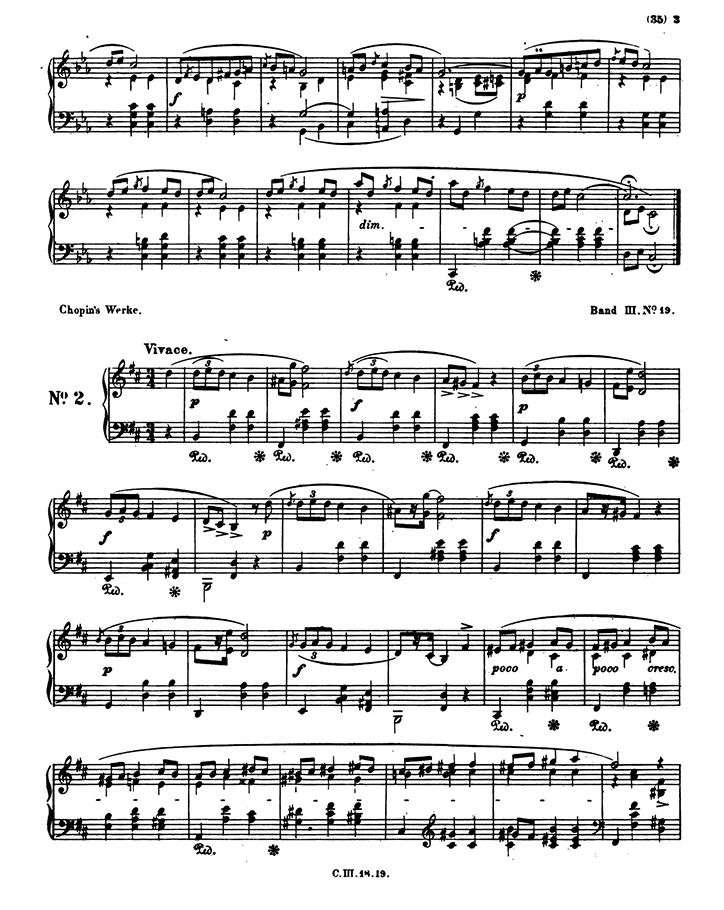 ショパン：マズルカ第19番 Op.30 No.2 / ブライトコプフ・ウント・ヘルテル サンプル