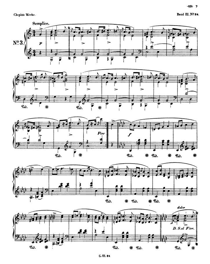 ショパン：マズルカ第24番 Op.33 No.3 / ブライトコプフ・ウント・ヘルテル サンプル