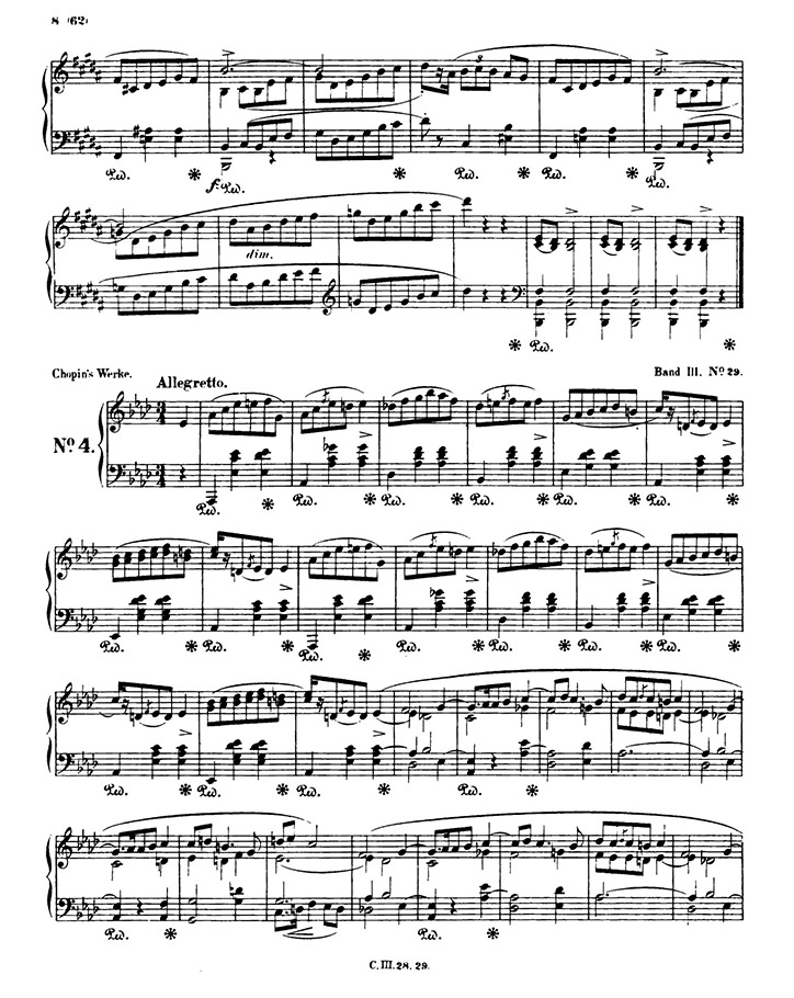 ショパン：マズルカ第29番 Op.41 No.4 / ブライトコプフ・ウント・ヘルテル サンプル