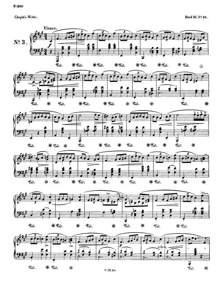 ショパン：マズルカ第38番 Op.59 No.3 / ブライトコプフ・ウント・ヘルテル サンプル