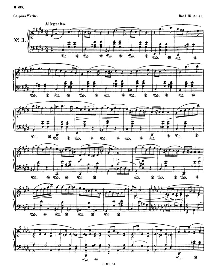 ショパン：マズルカ第41番 Op.63 No.3 / ブライトコプフ・ウント・ヘルテル サンプル