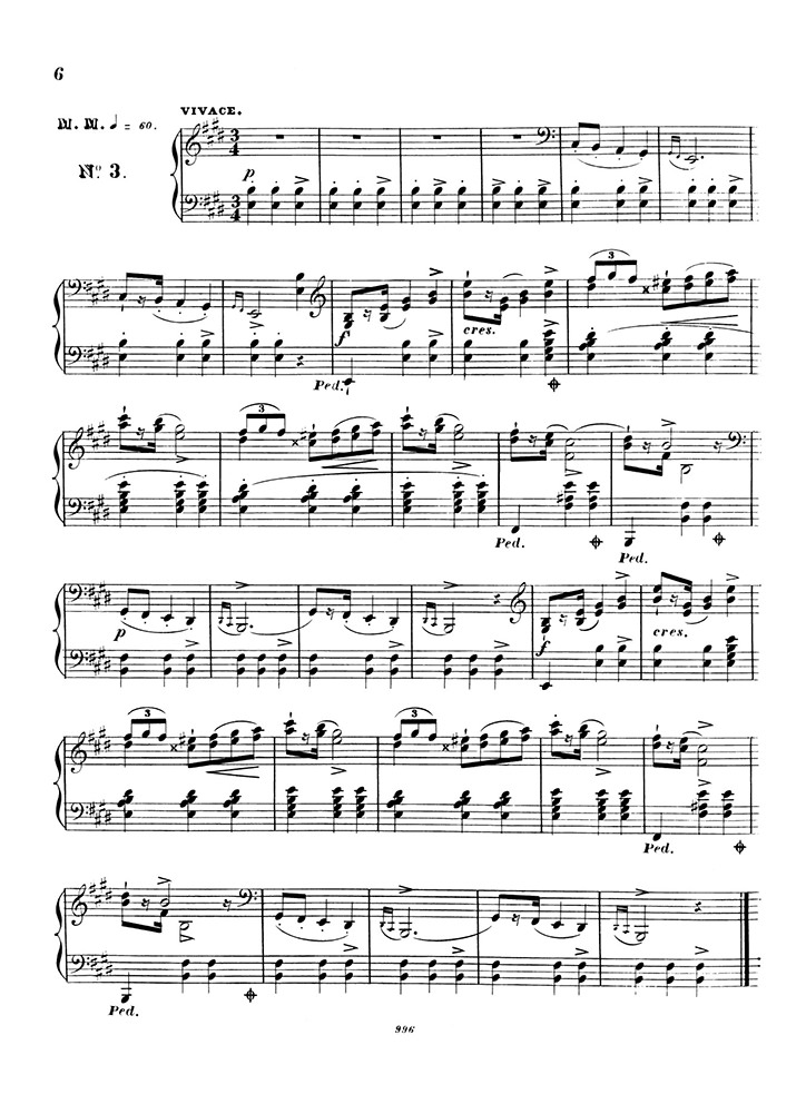 ショパン：マズルカ第3番 Op.6 No.3 / キストナー サンプル