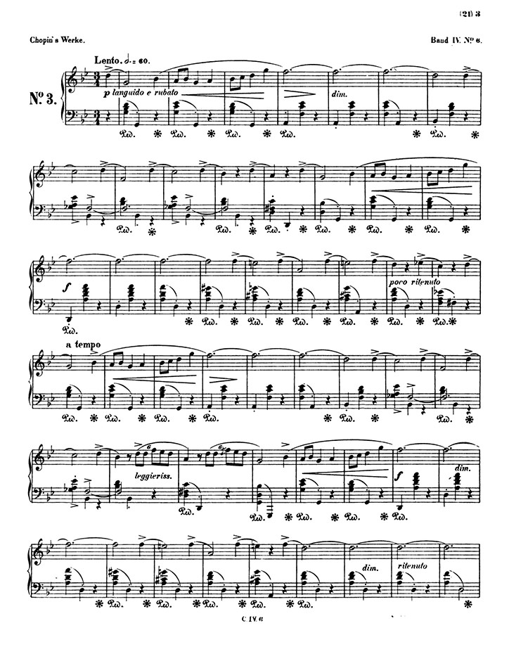 ショパン：夜想曲第6番 Op.15 No.3 / ブライトコプフ・ウント・ヘルテル サンプル