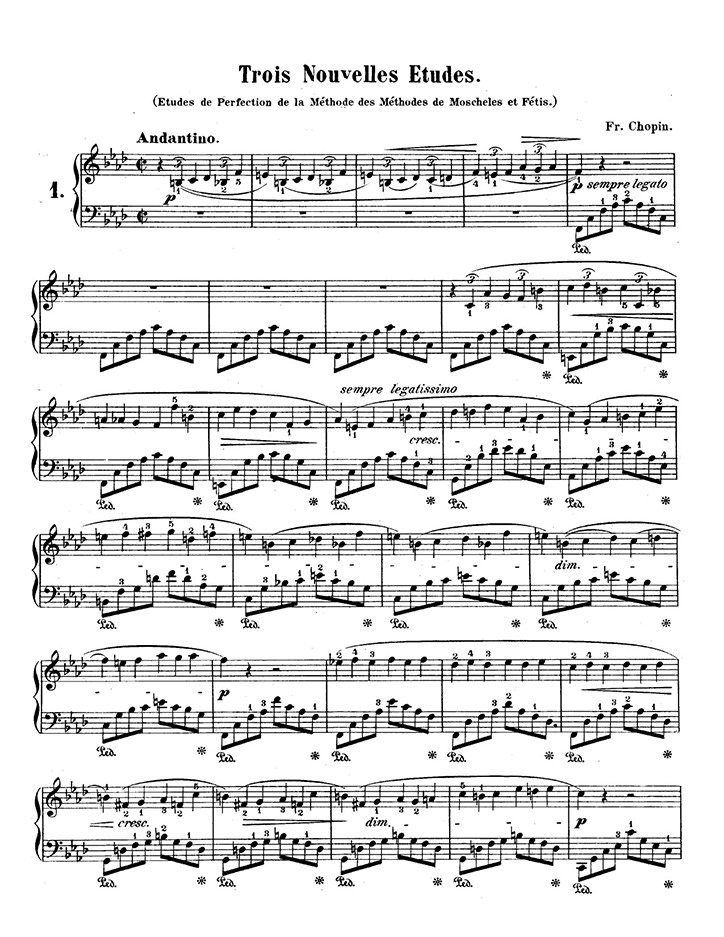 ショパン：3つの新練習曲第1番 B.130 KK IIb.3 No.1 / ボーテ・アンド・ボック サンプル
