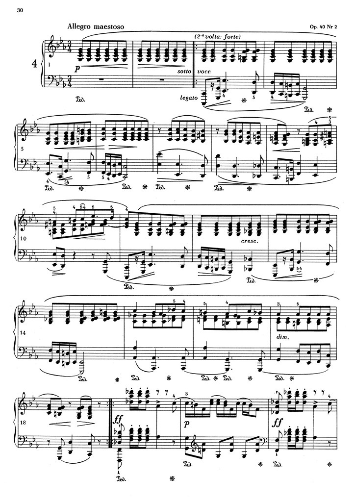 ショパン：ポロネーズ第4番 Op.40 No.2 / パデレフスキ サンプル