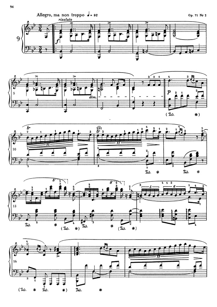 ショパン：ポロネーズ第9番 Op.71 No.2 / パデレフスキ サンプル