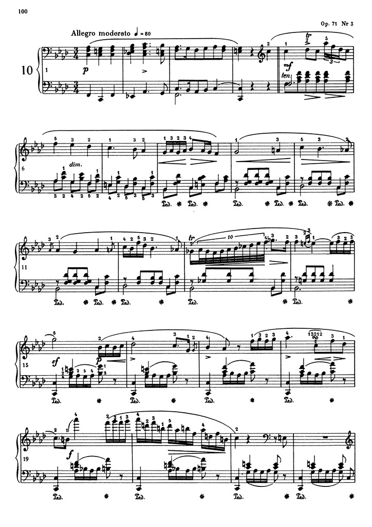ショパン：ポロネーズ第10番 Op.71 No.3 / パデレフスキ サンプル