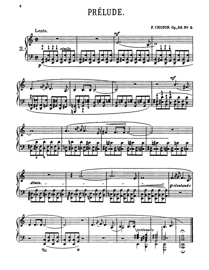 ショパン：24の前奏曲 Op.28 第2番 / シャーマー サンプル