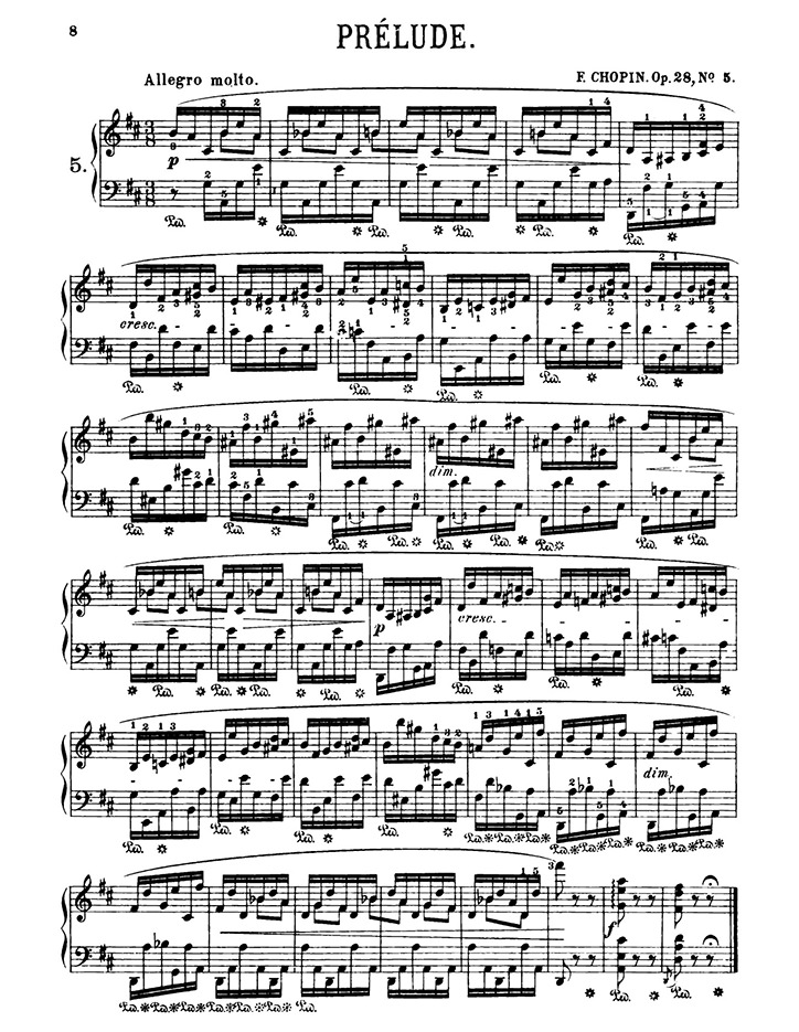 ショパン：24の前奏曲 Op.28 第5番 / シャーマー サンプル