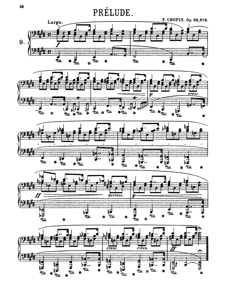 ショパン：24の前奏曲 Op.28 第9番 / シャーマー サンプル
