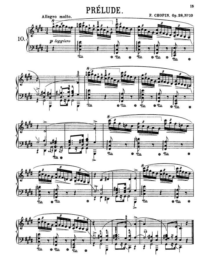 ショパン：24の前奏曲 Op.28 第10番 / シャーマー サンプル