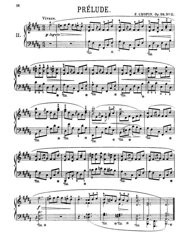 ショパン：24の前奏曲 Op.28 第11番 / シャーマー サンプル