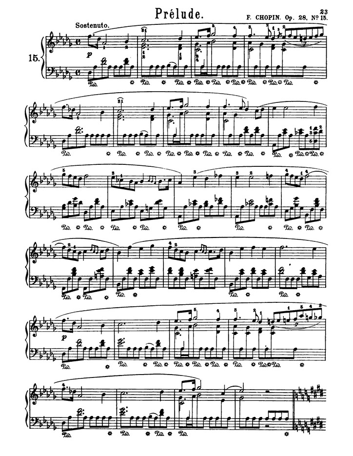 ショパン：24の前奏曲 Op.28 第15番 / シャーマー サンプル