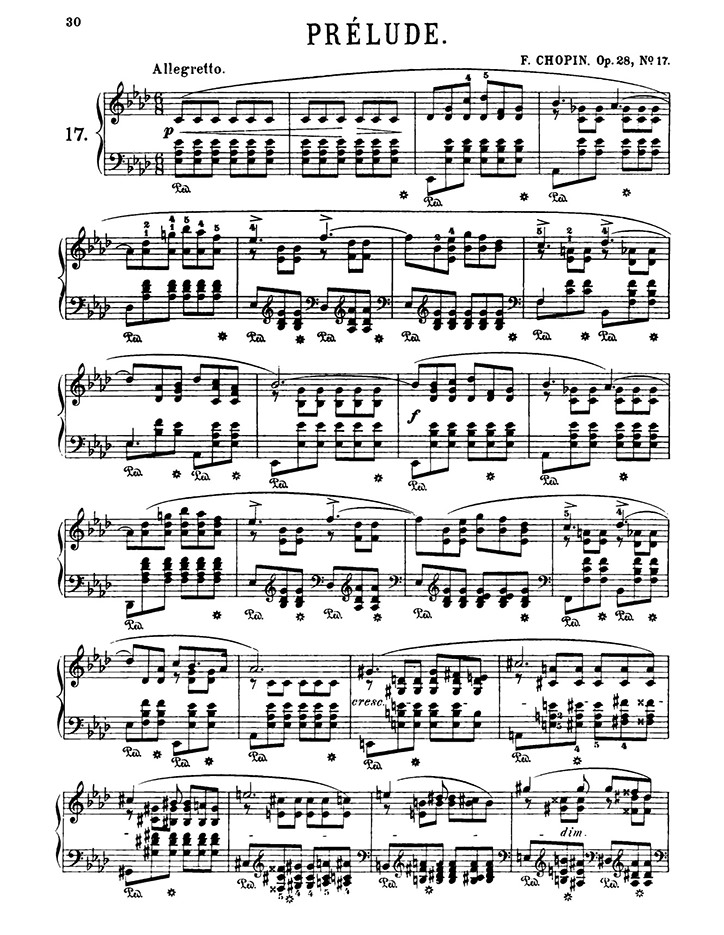 ショパン：24の前奏曲 Op.28 第17番 / シャーマー サンプル