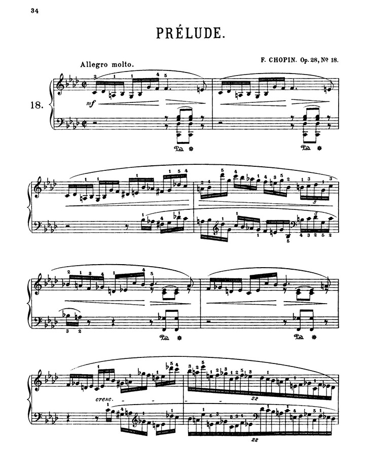 ショパン：24の前奏曲 Op.28 第18番 / シャーマー サンプル