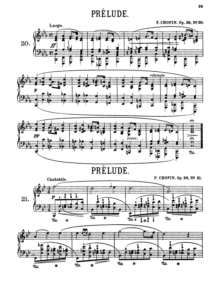 ショパン：24の前奏曲 Op.28 第20番 / シャーマー サンプル