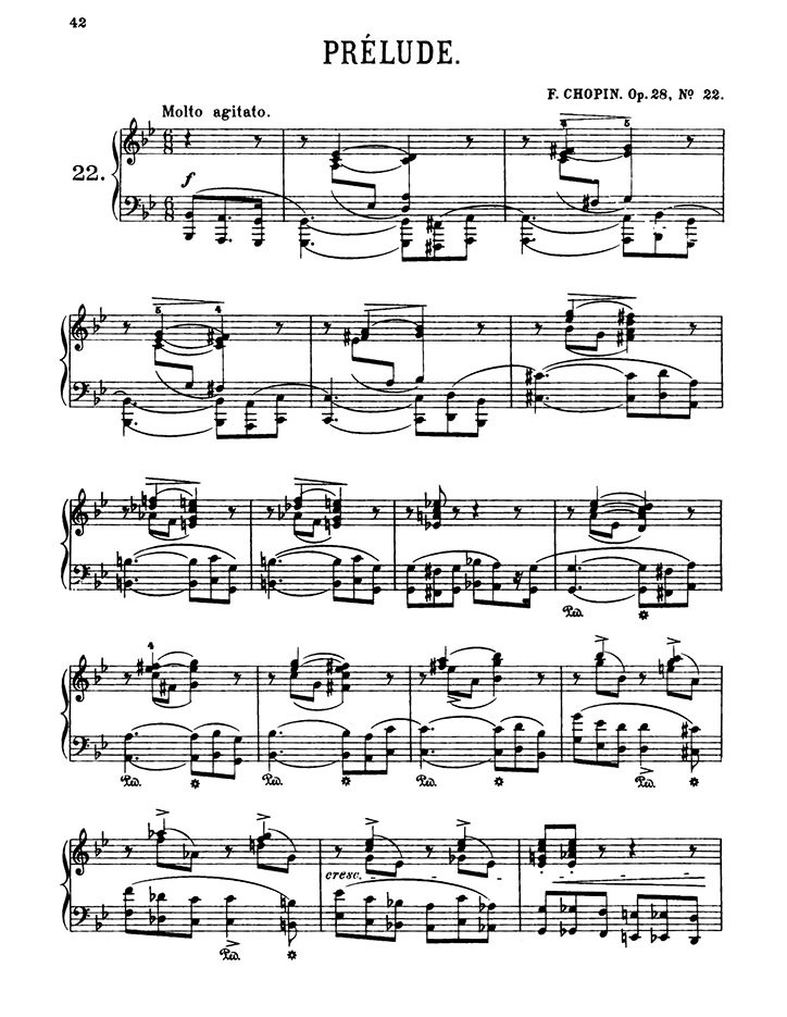ショパン：24の前奏曲 Op.28 第22番 / シャーマー サンプル