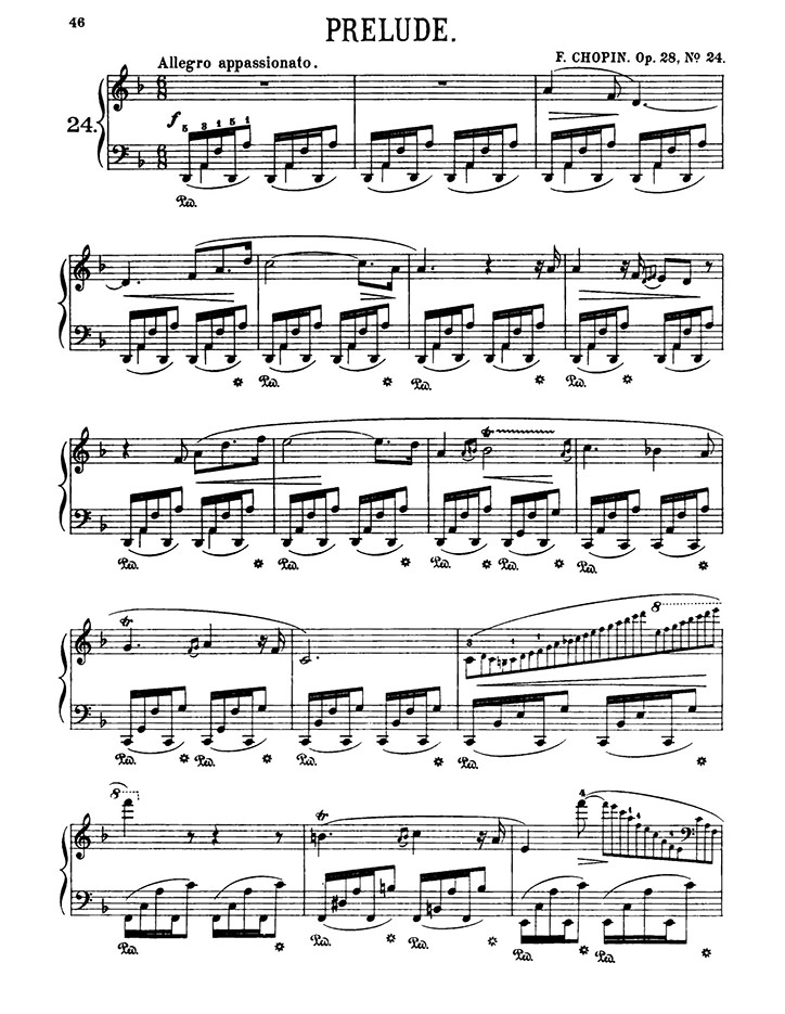 ショパン：24の前奏曲 Op.28 第24番 / シャーマー サンプル